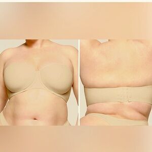 SKIMS Fits Everybody Strapless Bra 36D in Sand